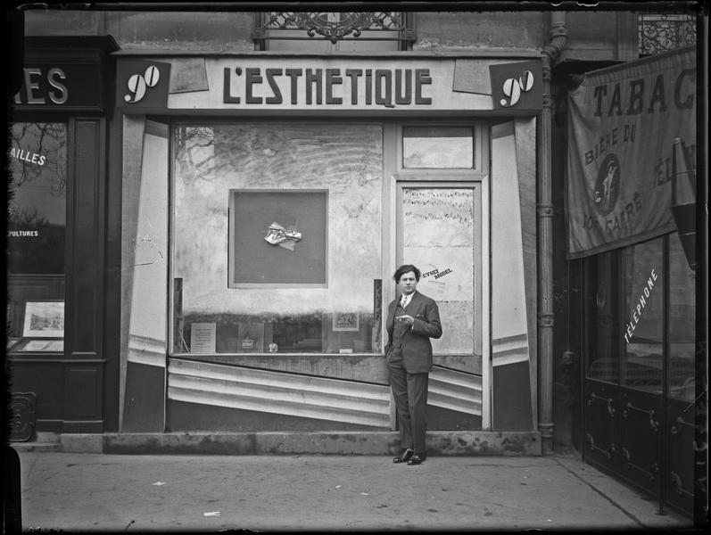 Evsa Model in front of lEsthétique, Paris by André Kertész on artnet