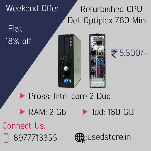 used_store's tweet image. Weekend special offer flat 18% off on Refurbished Cpu. Grab this deal before it gets out of stock from usedstore website.

For more information:
Visit:usedstore.in/desktop-comput…

#RefurbishedLaptops
#RefurbishedDesktopComputers
#SecondHandDesktopComputers
#RefurbishedLaptops
