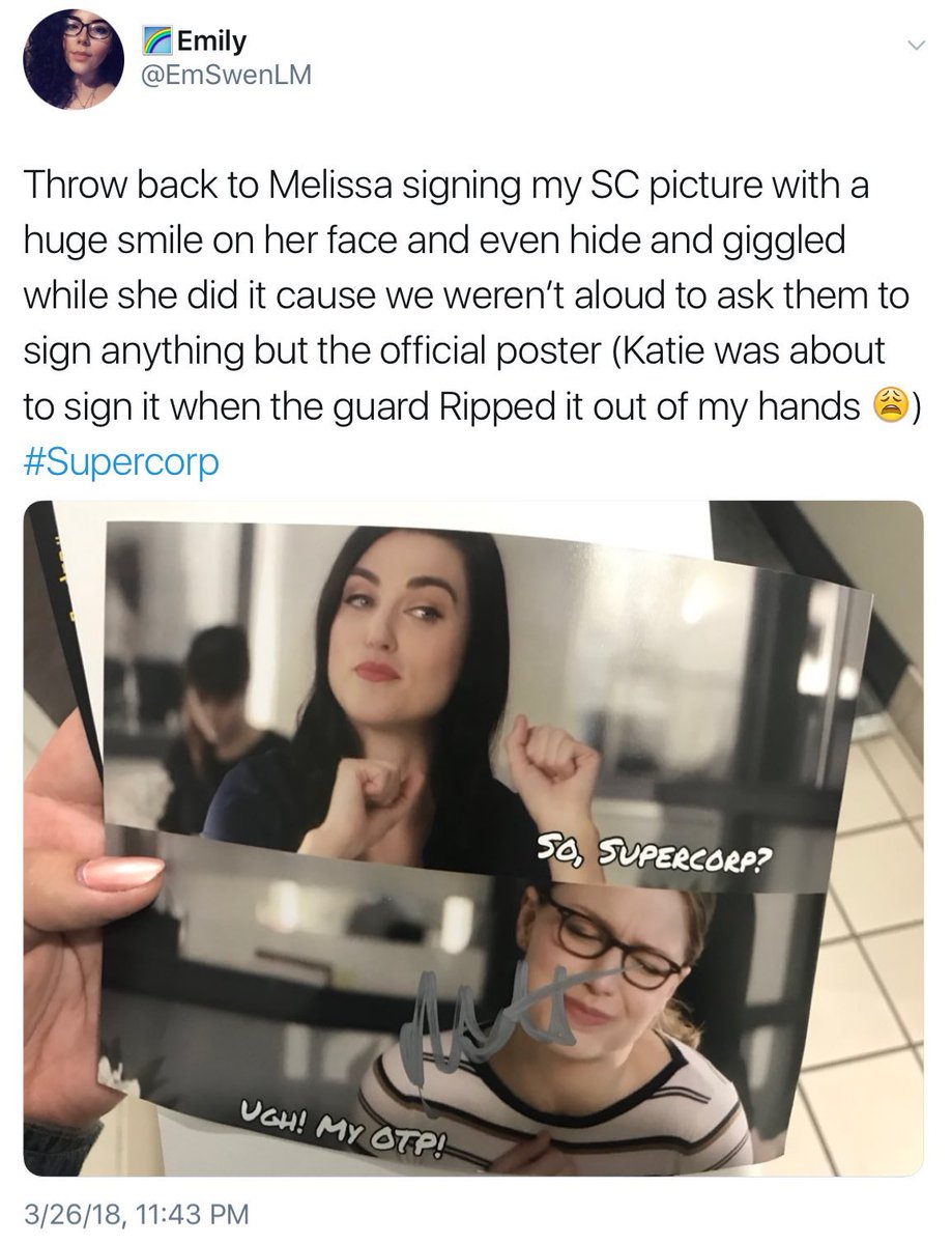 shipperofstuff's tweet photo. None other than Melissa Benoist herself 

Despite what antis may say Melissa has been very supportive of supercorp shippers &amp; of lgbt fans that identify with Kara 
#SaveSupergirl #MakeTheCWrespectLGBTfans https://t.co/zoEetKx7XP
