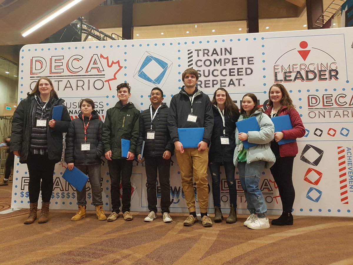 kr1st1na_s1mons's tweet photo. The @osstmarys DECA delegates brought their A-game today! @AndrewLLow and I are so proud of their hard work, enthusiasm, and creativity in their events today. @BGCDSB @tracey_walsh_ https://t.co/6UY2oBoTnt