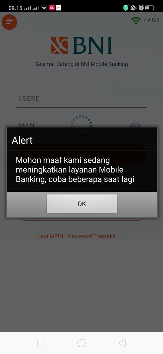 Nofian_ads's tweet photo. @BNICustomerCare kenapa dari kemarin tidak bisa akses bni mobile banking? Alasannya seperti gambar ini. Sampai kapan maintenance nya? https://t.co/2PIcXskMkS