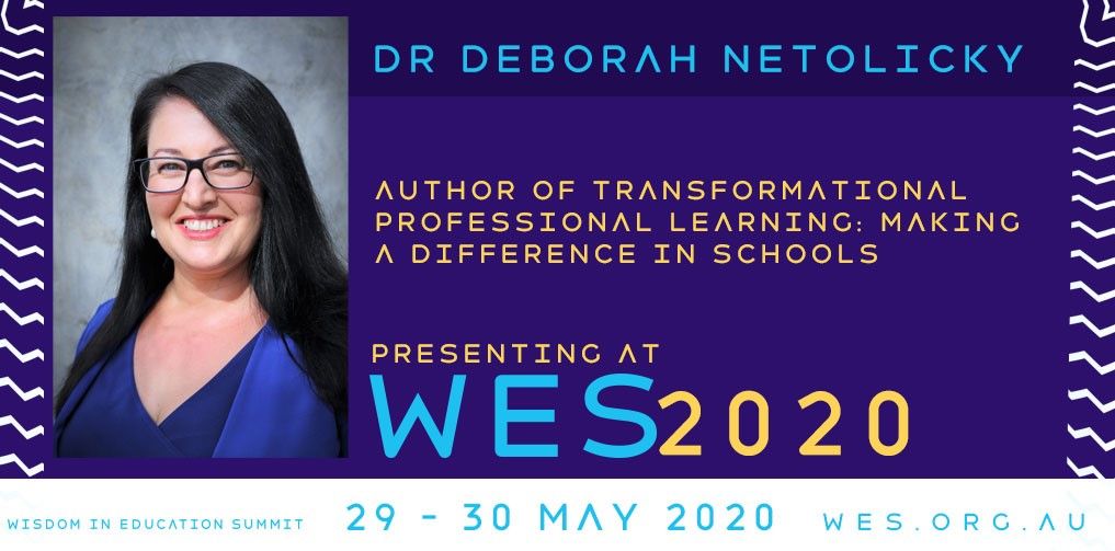 WESsummit's tweet photo. Join us @WESsummit 2020 and learn from experts like @debsnet. The two day package is available here https://t.co/VEL5V7yOnf Early Bird offer end FEB 28 #AussieEd #pln #vicpln https://t.co/yBjg7y50Vs