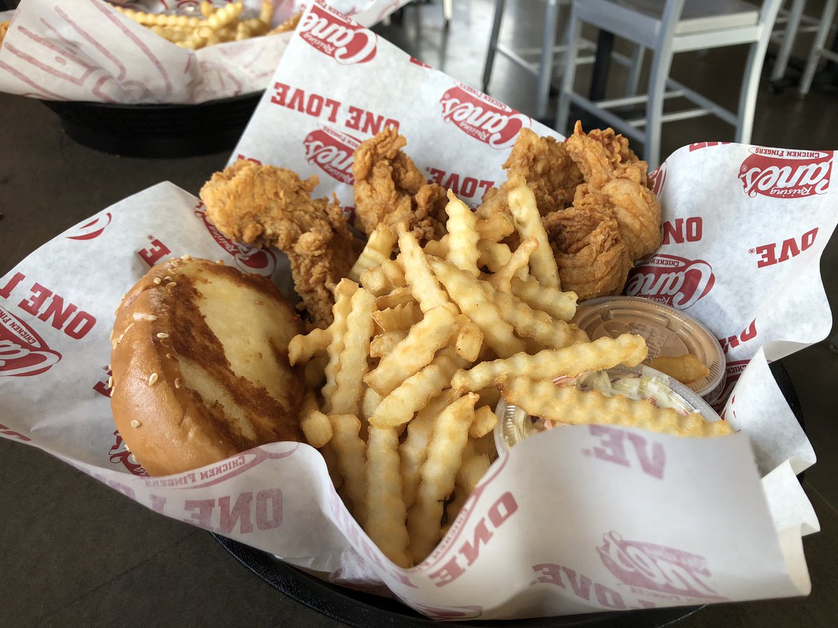 StMarysDragons's tweet photo. We won tonight’s #CanesChallenge! Final score was 137. Go to Raising Cane’s on HAMPTON tonight OR tomorrow and order a Cane’s Box Combo. Mention tonight’s game at the register and get a second FREE! 
The offer is only good for 24 hours AFTER the game!
#OneLove #Southside https://t.co/2AhlxImiTy