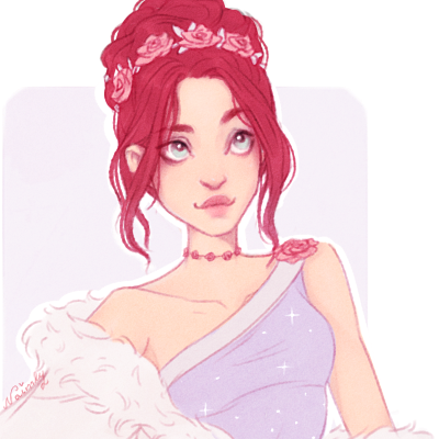 Crops from an outfit design commission I'm working on! 🌺