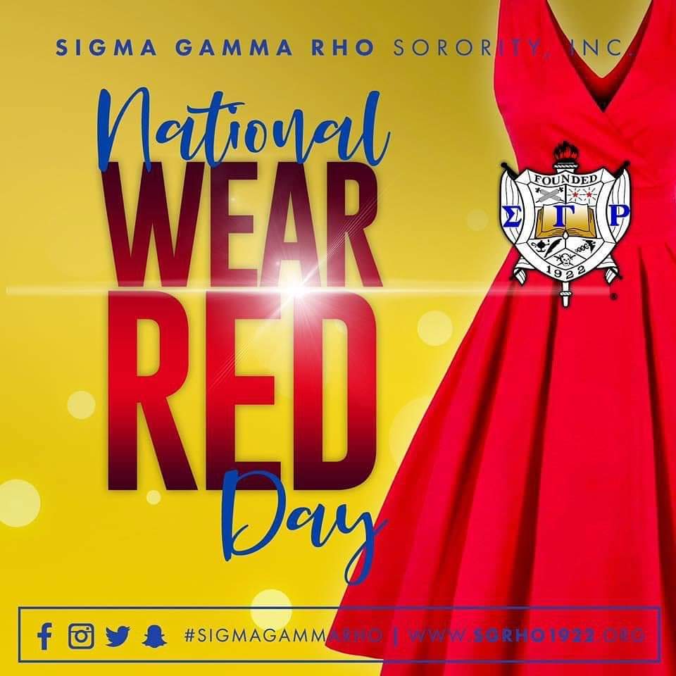 JMS1922's tweet photo. Glamorous Goes RED for National Wear Red Day!💙❤️💛 #gored4women #hearthealth #glamorousgoesred #sgrhogps1922 #gammaphisigma1966 #sgrho1922 https://t.co/HAvrM1wTS5
