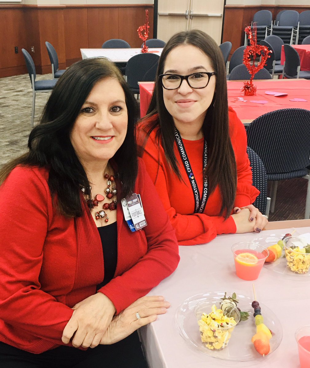 CFISDRosario's tweet photo. Today is National Wear Red Day! @CFISDYvette and I proudly wore red to show our support. @ahahouston #GoRedForWomen #WearRedandGive
#goredforwomen #NWRD #goredhouston @CyFairISD https://t.co/Rrn77H8L2r