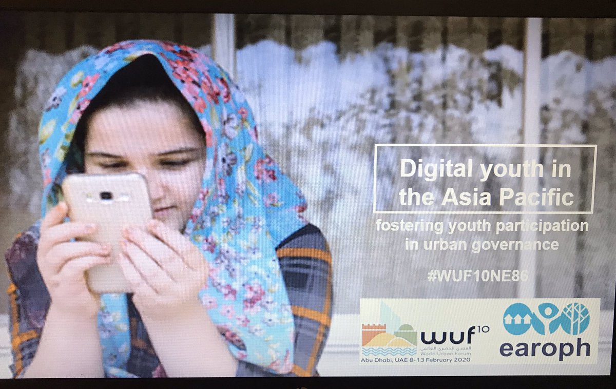 aliciapyon's tweet photo. Did you know that 60% of the world’s youth lives in the Asia Pacific? Come support our session about engaging them in planning and decision-making on Tue at 1400, Hall 2, Room 6 #WUF10 #thefuture @earophaustralia https://t.co/2DxlMzI35W