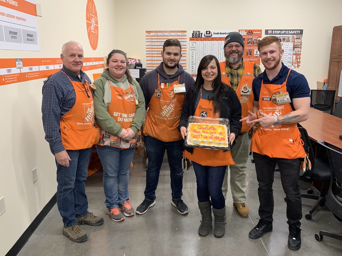 Today was Charllotte’s last day here at 2103. Thank you Charllotte for all your hard work here at 2103! 2104 is gaining an awesome associate! <a href="/aberg2121/">Andy Berglund</a> @tricia61745028 @MarkStanley_THD