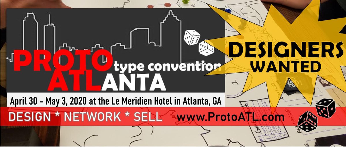 Time to get those protoypes ready! We've gotten bigger and better! protoATL.com #GameDesign #gameBusiness