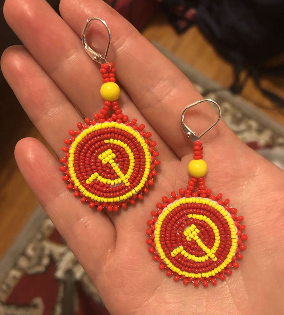 Decolonization Is Not A Metaphor On Twitter This Is Phenomenal And It Is 2 Am I Need To Sleep But Now Feel The Urge To Make 500 Antifa Beaded Earrings Medallions I