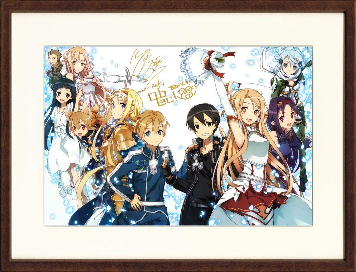ソードアートオンライン(SAO)2013年大電撃文庫展 狭い サイン ソードアートオンライン(SAO)2013年大電撃文庫展 狭い サイン