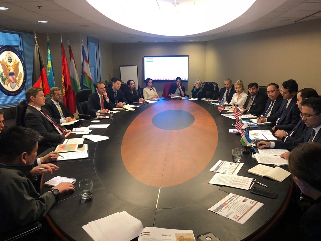 HadiNejrabi's tweet photo. I was pleased to attend a roundtable conversation with six Central Asian Ambassadors at the  #USIDFC with the organization's director, Adam Boehler. We discussed ways for the DFC to assist US firms to partner with companies in the Afghan market. https://t.co/DfxhXbcFtZ