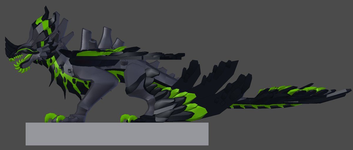Erythia On Twitter One Word Run A Lovely Dragon We Ve Been Working On For A Huge Upcoming Update Who Doesn T Love A Radiated Toxic Boy Design For This Dragon By Brippu Roblox - roblox dragon adventures dragon types