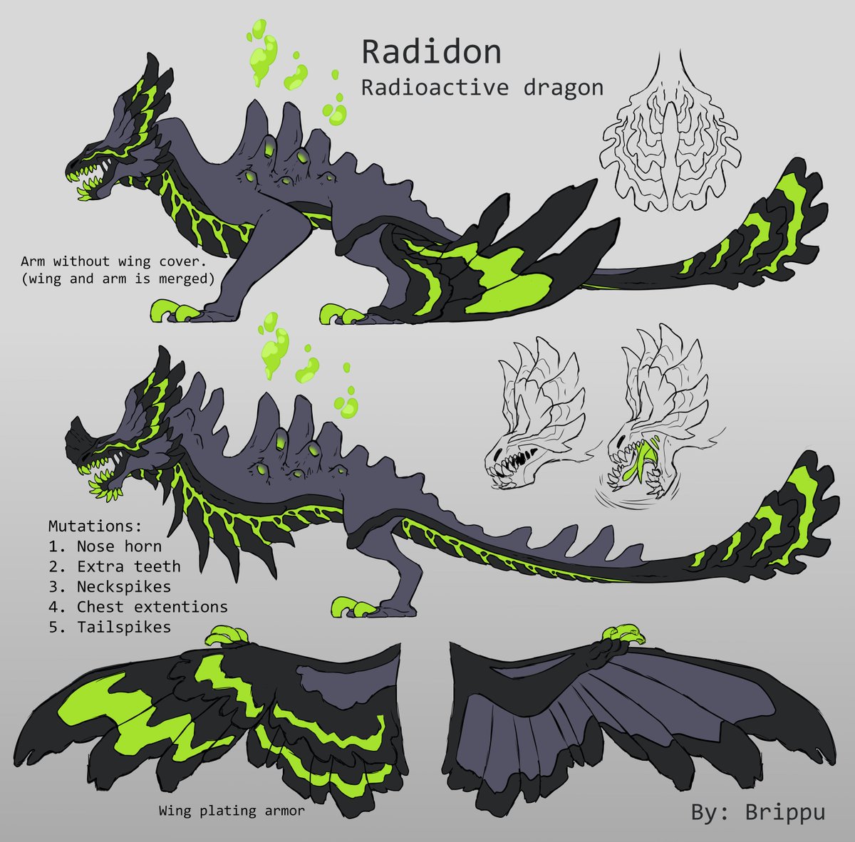 Erythia On Twitter One Word Run A Lovely Dragon We Ve Been Working On For A Huge Upcoming Update Who Doesn T Love A Radiated Toxic Boy Design For This Dragon By Brippu Roblox - roblox dragon adventures dragon types