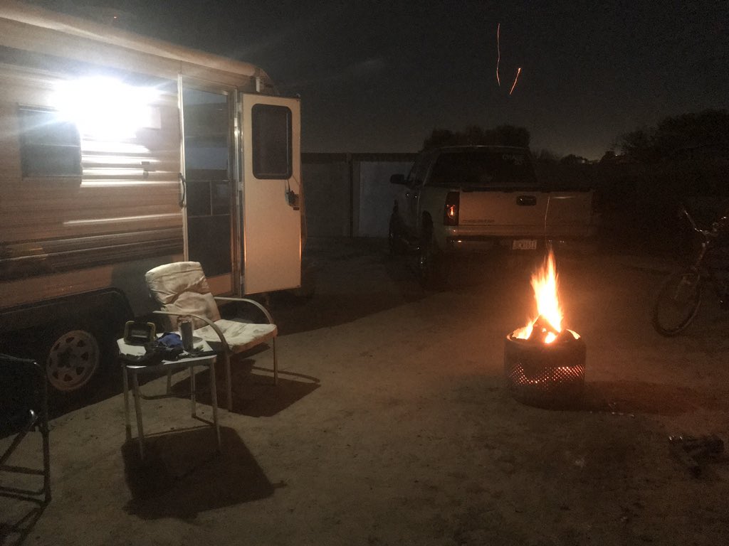 swazcarguy's tweet photo. #Pecanwood and #mesquiteWood burn well together.. #AZhasMoreFun these Washing machine bins work the best! #RVtips101 https://t.co/JZcGS4hYK0