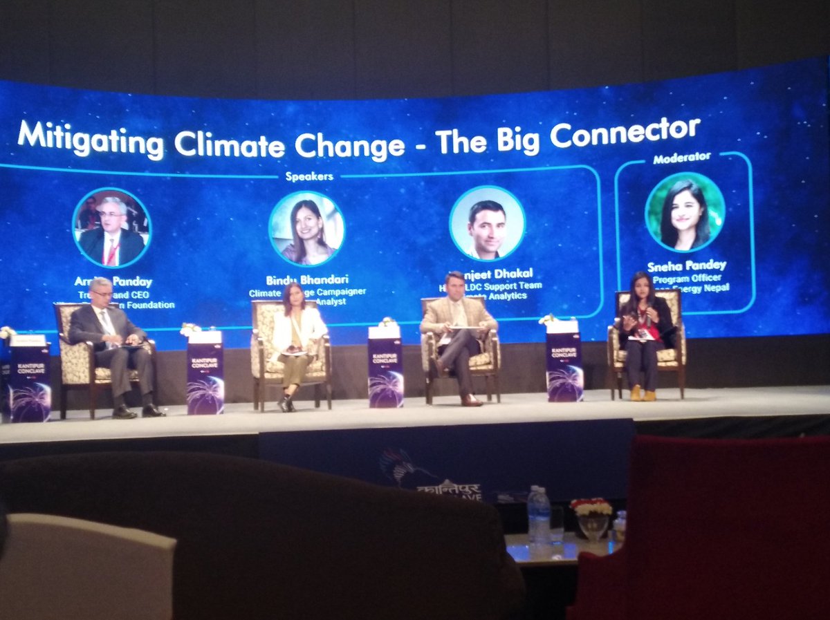 NamrataSharmaP's tweet photo. @kanconclave 2020 focus #reimaginingconnectivity has room full of participants tweeting and asking questions via app #ArtificialIntelligence in action Personal touch? Great to have #nepali youth like moderator @SnehaPandey92 return back to make a difference in #Nepal @sudheerktm https://t.co/mC82IzUoZM