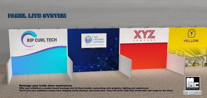DoExpoBetter's tweet photo. MAC Productions, Panel Lite System  is a hardwall booth that gives flexibility to add lighting, graphics and audio video to your booth; delivering a modern turnkey display. Saving you money in your budget! 
#doexpobetter #exhibitors #expo  #tradeshow  #macproductions  #booth https://t.co/DDaHbn7rwP