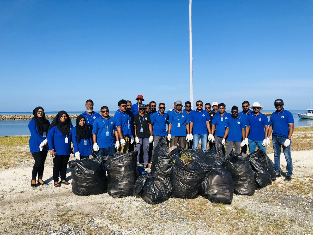 “Be a part of the solution not part of the pollution”
This is how we started our day, we have collected 7 bags of single use plastic from hulhumeedhoo harbor today #plastic_free #planetorplastic #plasticfree #zerowaste #ecofriendly #noplastic #savetheplanet #sustainability