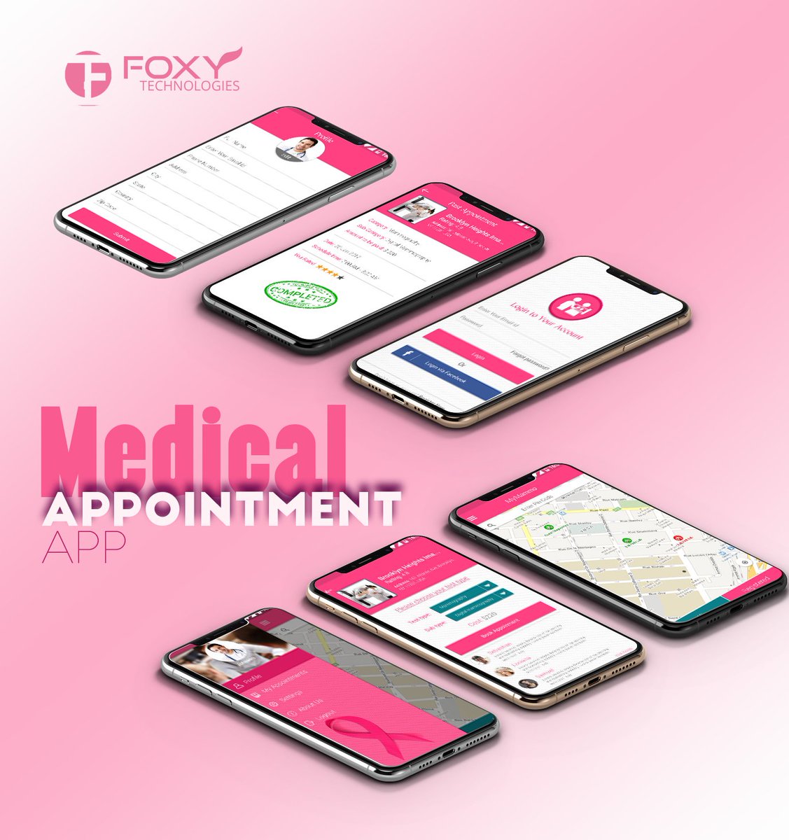 FoxyTechnology's tweet image. Medical Appointment App
#AppsDevelopemntCompany #iphoneAppsDevelopers #MobileAppsDevelopers #AndroidAppsDevelopement #foxytechnologies