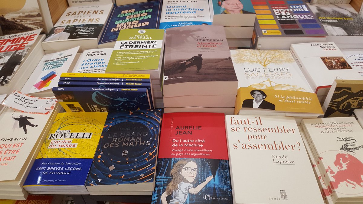 Tradition du samedi...couverture familière en première ligne ;) <a href="/AtoutLivre/">LibrairieAtoutLivre</a> <a href="/Mairie12Paris/">Mairie du 12e</a> poke <a href="/Aurelie_JEAN/">Aurelie JEAN, Ph.D.</a> #monlibraireadutalent