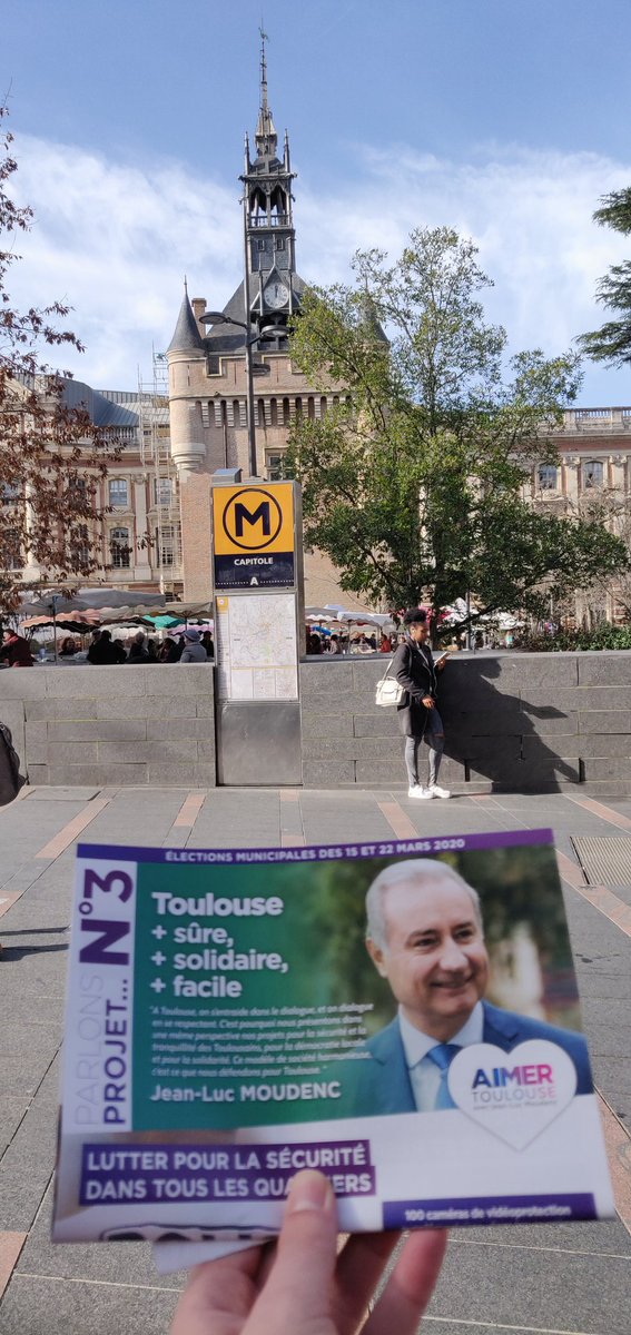 F_Delrieu's tweet photo. Mobilisés ce matin avec @misiak_nicolas sur le marché Esparcette pour présenter aux toulousains la 3ème partie de notre projet 💬👍
Des discussions enrichissantes sur les attentes des habitants sur les sujets de mobilité et de sécurité 🚲👮🏼
#AimerToulouse
#Municipales2020 https://t.co/XJrbWKSy4G