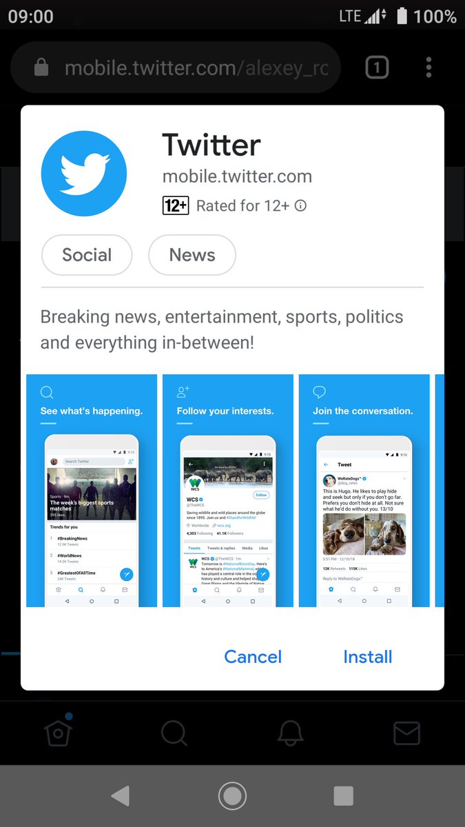 Just visualized one of my ideas on how to improve the PWA install UX by exposing more fields from web app manifest to PWA install prompt. 👨‍🎨

crbug.com/1050311

Please retweet and star the issue if you like this idea. 😉

👀 Compare before / after:

#PWA #UX #YearOfPWA #UX