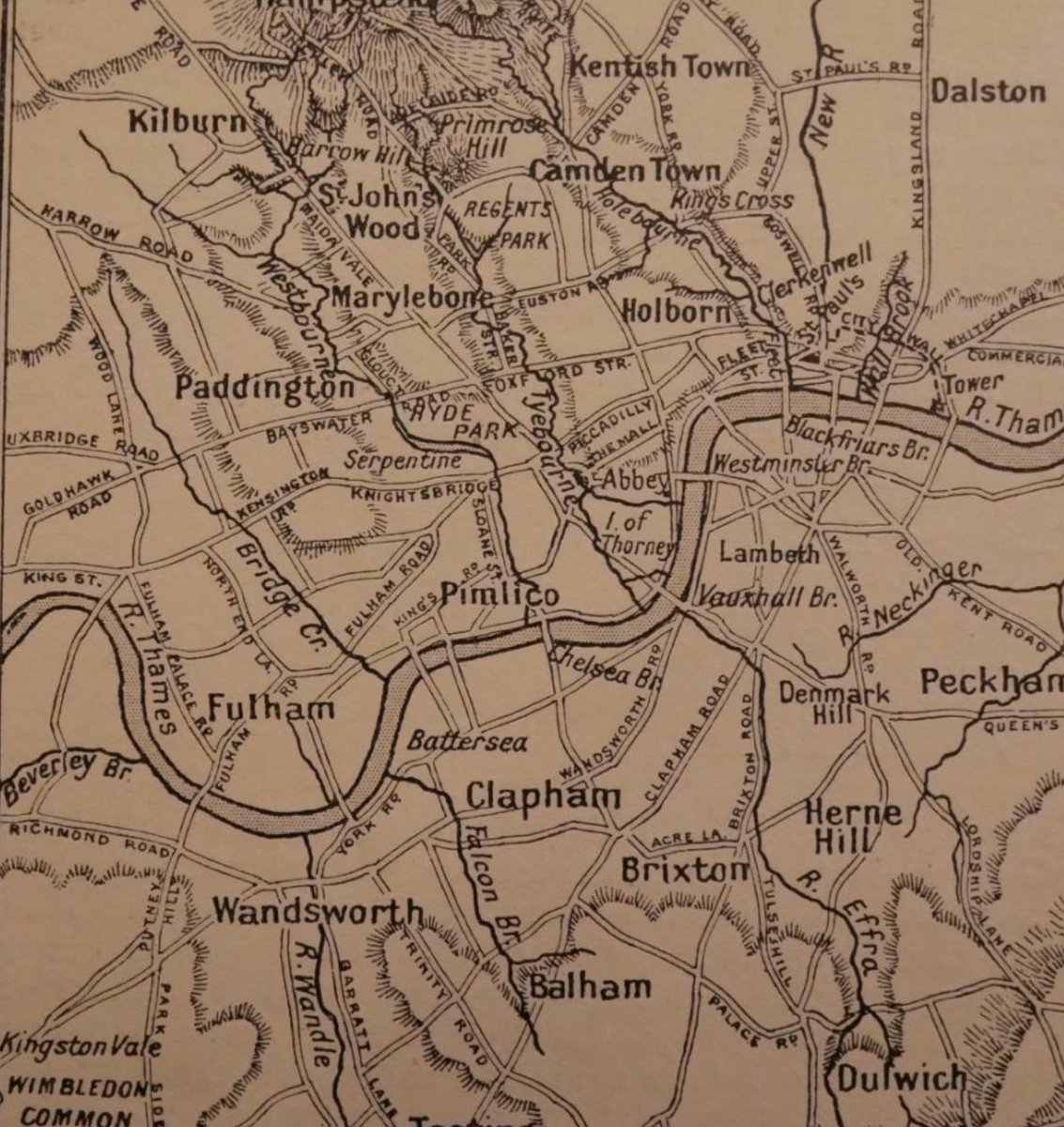 holland_tom's tweet photo. Today, after the #Fleet, the #Effra, the #Westbourne, the #Tyburn, the #Wandle, the #Walbrook & the #Neckinger (please do check the hashtags for threads detailing the fascination of each), @sadieholland67 & I prepare to walk another of London’s lost rivers: the #FalconBrook https://t.co/3iLlMtXlZv