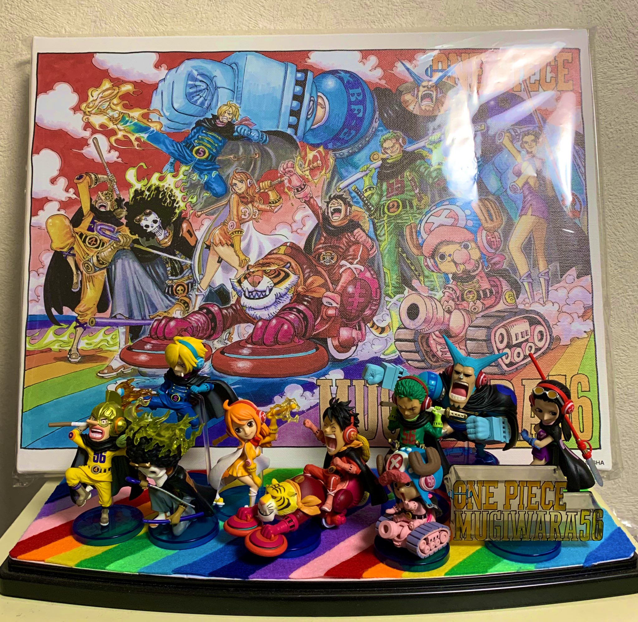 希少】mugiwara56 ONE PIECE 発し BIGアートボード フルカラー