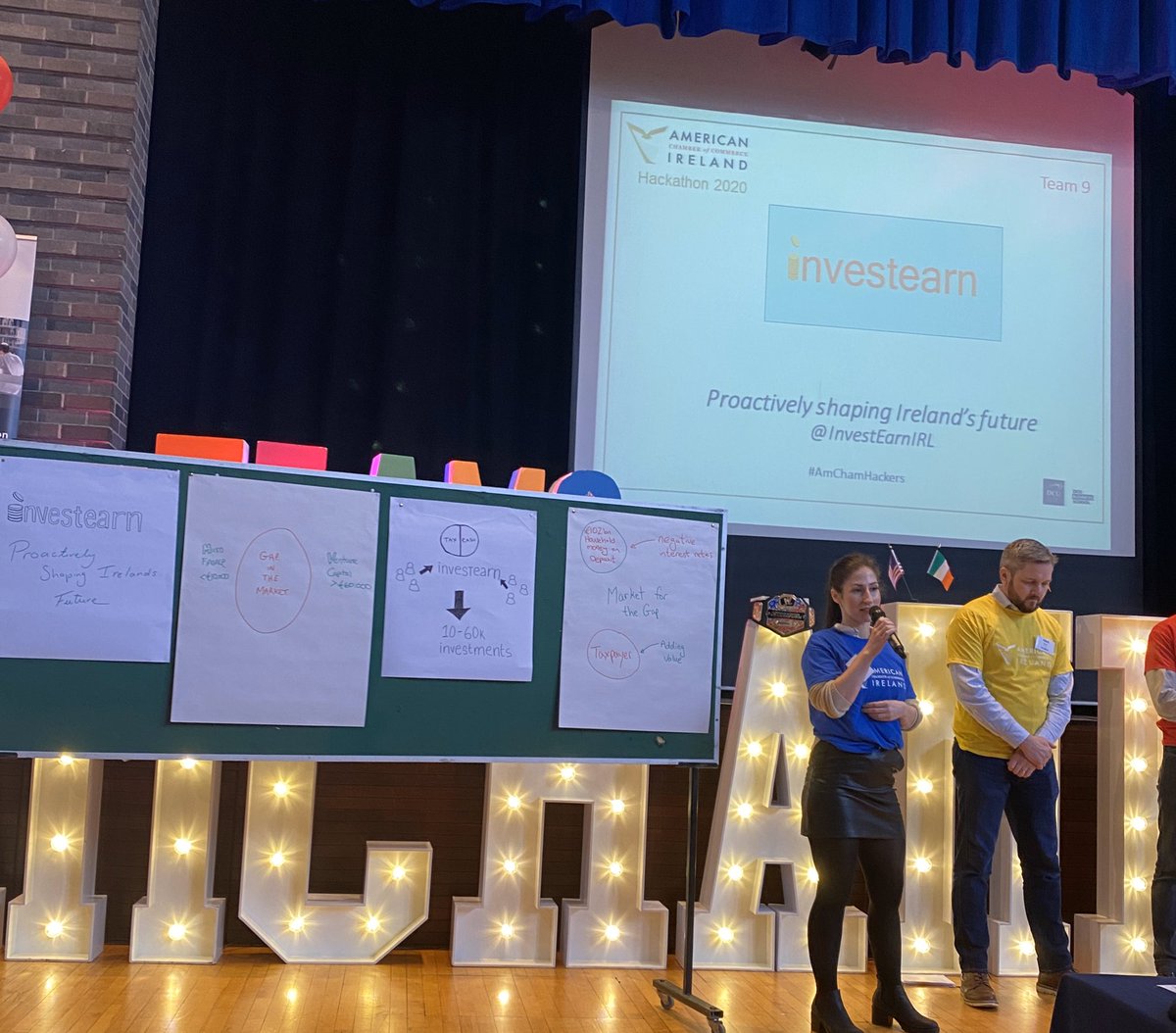 valu00's tweet photo. Team: Investearn @InvestEarnIRL Proactively shaping Ireland’s future. Invest in local communities #AmChamHackers @AmericanChamber @BusinessDCU @united https://t.co/BCHGsXBeXZ