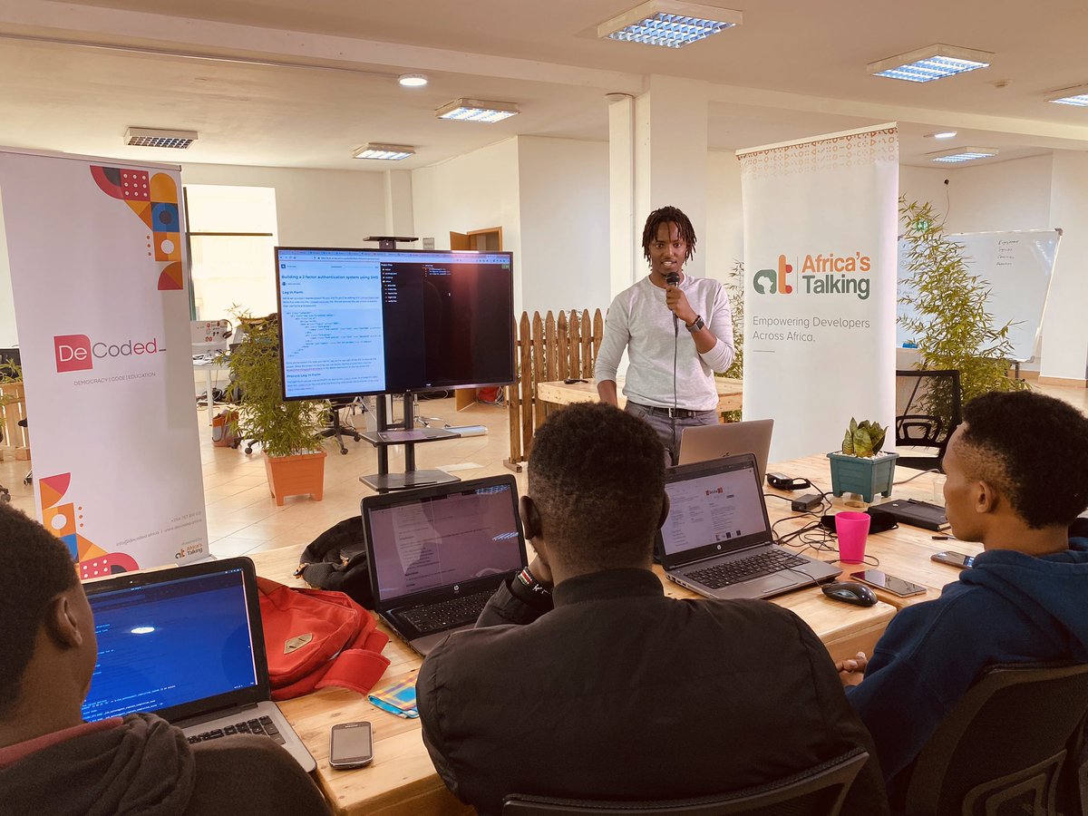Africastalking's tweet photo. Our Senior #FullStack #Engineer @CKarundu demonstrates an upcoming product that will allow you to #Build and #Deploy on our platform. https://t.co/0c0Z5g648q