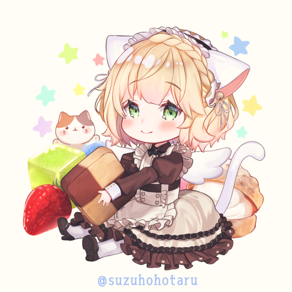 メイドアキくん!🐈🍓
アキくん2周年おめでとう!!✨
にじそうさく03でアクキーにもなるアクスタになるよ!
#アキくんちゃんアート 