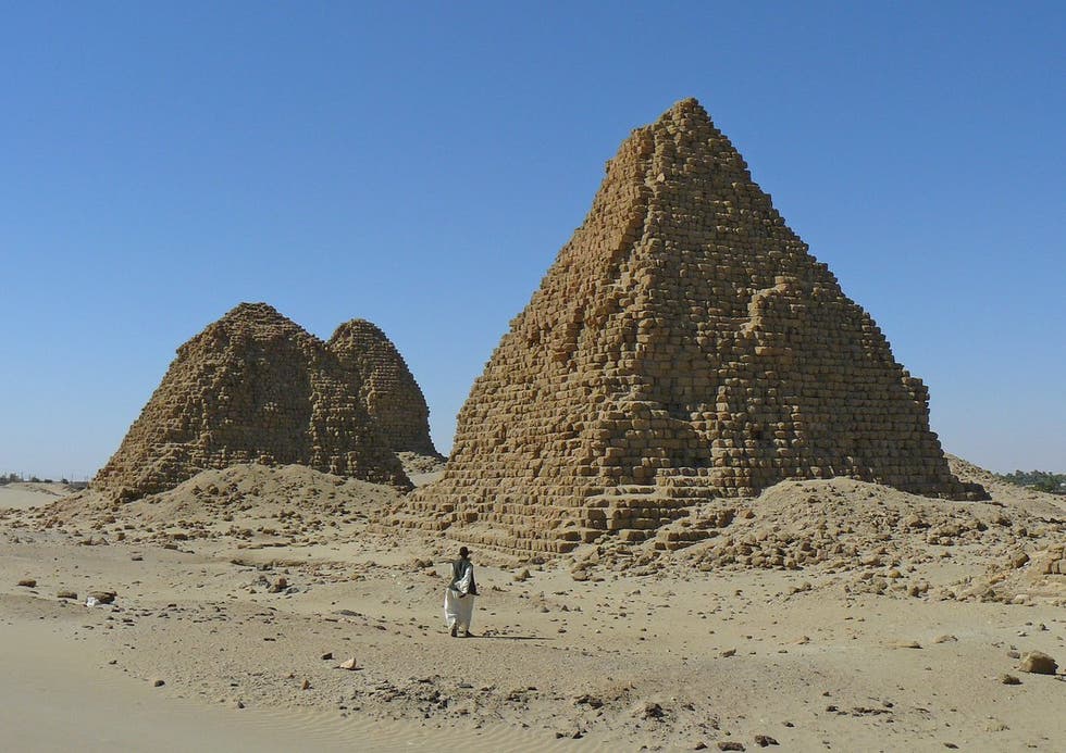 7th cent. BCnuri royal necropolis one of several nubian cemeteries. consisting of over 20 pyramids.construction started with pharaoh taharqa (of the 25th dynasty) and ceased with King Nastasen in the 4th cent BC afterwhich the capital and necropolis moved to meroe #historyxt