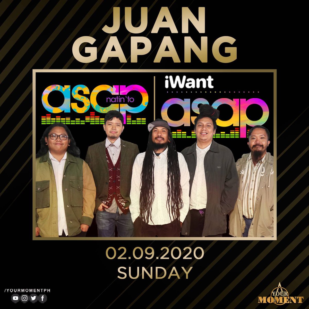 YourMomentPH's tweet photo. It’s Juan Gapang’s moment to shine on ASAP Natin ‘To and iWant ASAP tomorrow! 🙌🏻🎊 https://t.co/EOE3Wg1eHT