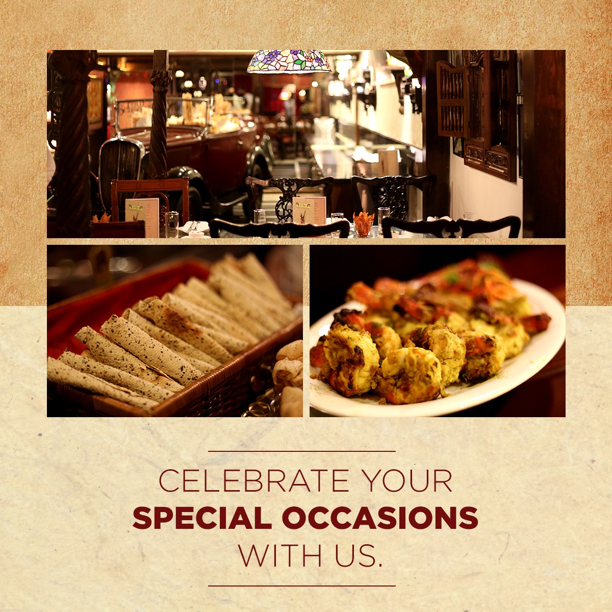 chor_bizarre's tweet photo. Planning a party with your loved ones this season? Celebrate your moments at #ChorBizarre at Hotel Broadway, Old Delhi with #AuthenticIndian flavors and world-class setting. We also have party room available for up to 50 guests.#hotelbroadway #olddelhi #indiasrestaurant #parties https://t.co/kDuNoWjWYg