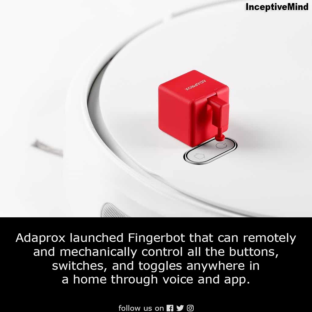 Inceptive_Mind's tweet photo. Did you know?
#InceptiveMind #adaprox #launched #fingerbot #remotely #mechanically #control #buttons #swiches #toggles #anywhere #home #voice #app https://t.co/xVcNDrAoUA