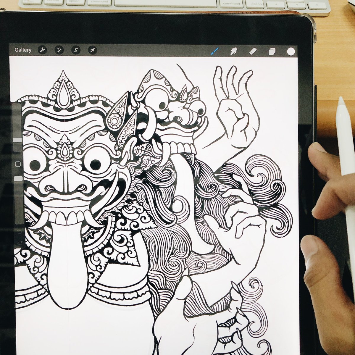 bayuadhy's tweet photo. Bisanya cuma gambar ginian. Tp asik
#art #design #illustration #wayanbayuart #drawing #bali #baliart #ipdpro https://t.co/Zl88sq78rX