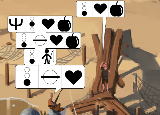 RuslanRVafin's tweet photo. Here's me trying to fullfill my wish of becoming an NPC by solving @GameEloquence puzzle. I suppose, fisherman would say that he likes fish. But he could also express how free of earthly desires he is. Fishing does that to a man. Not that I would know https://t.co/QqRzlWPSwF