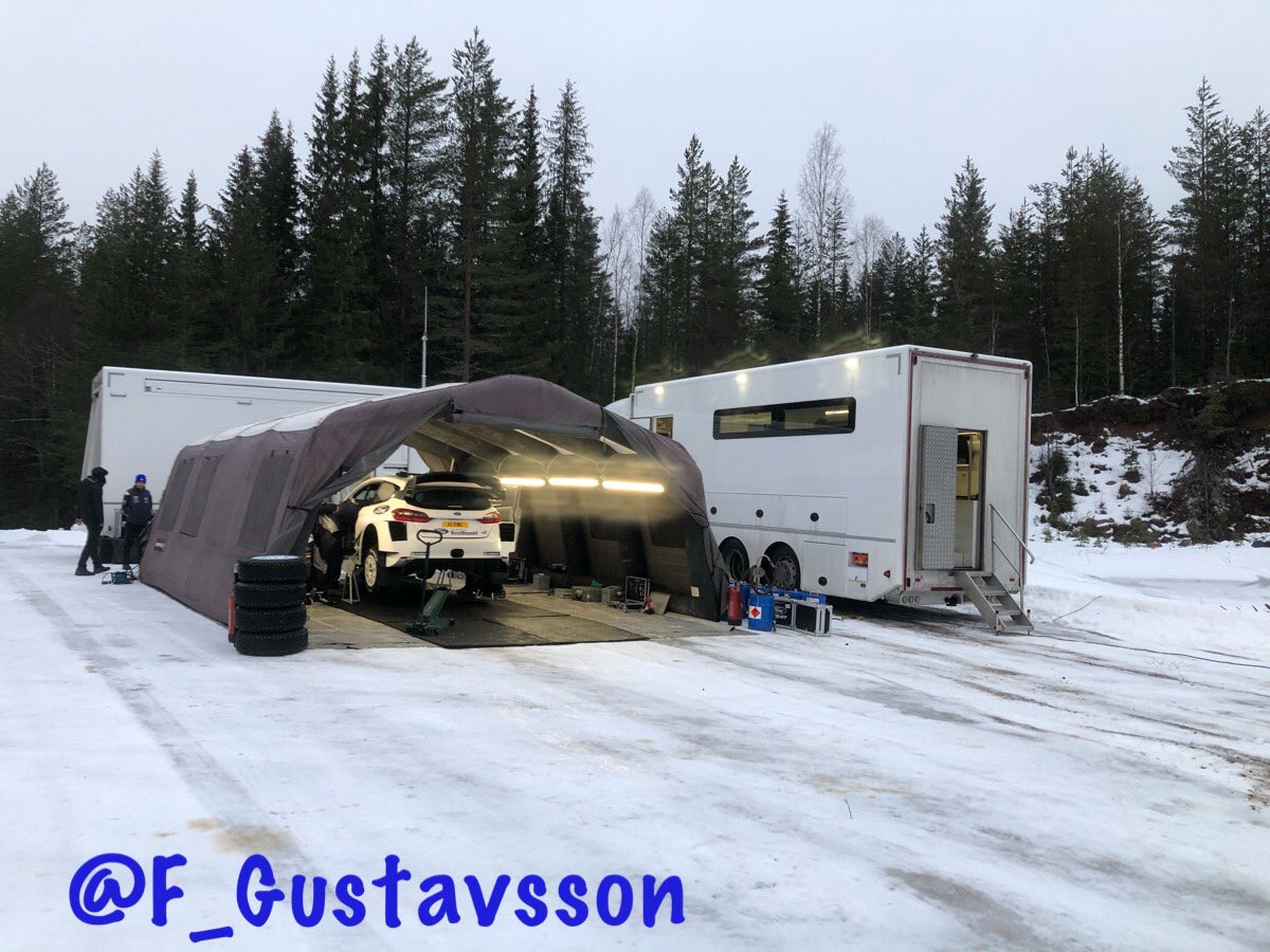 F_Gustavsson's tweet image. PHOTO: Time for my friends @EsapekkaLappi and @Veermi to start their test for @RallySweden 👍🏻 @MSportLtd #TestDays #RallySweden #WRC