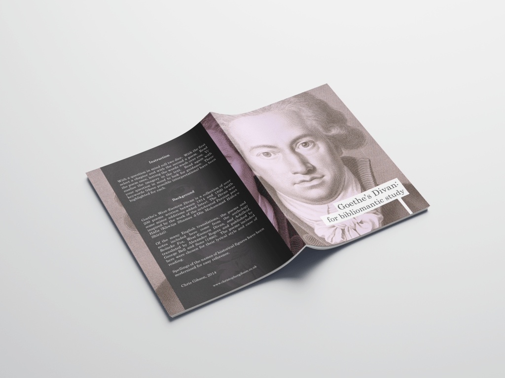 Goethe’s Divan – Pamphlet Edition chrisgibsonart.com/product/goethe…