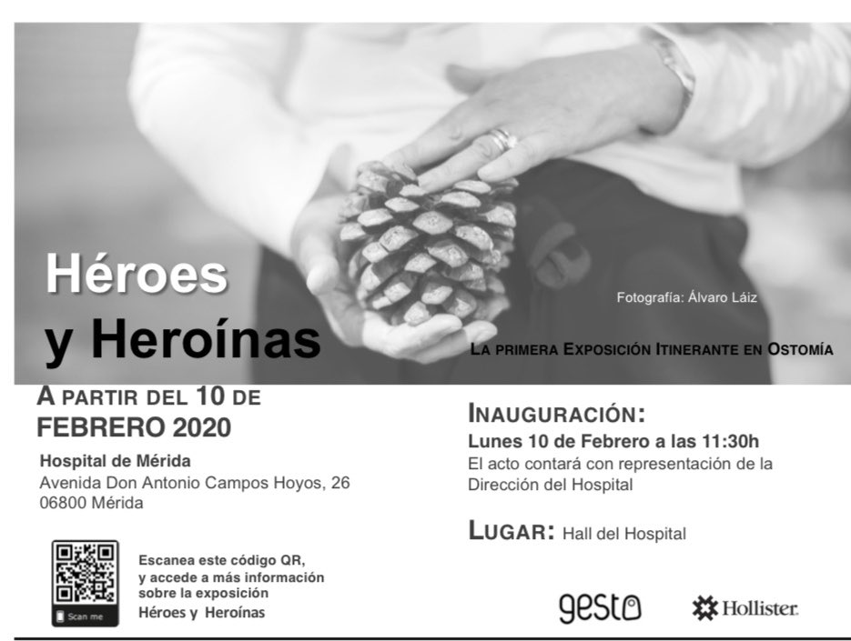 escuidados's tweet photo. El Hospital de #Merida acoge la exposición fotográfica itinerante “Héroes y Heroínas” para dar visibilidad a las personas con #ostomía
#NursingNowExtremadura 
#Humanización https://t.co/7WIFYMvasl