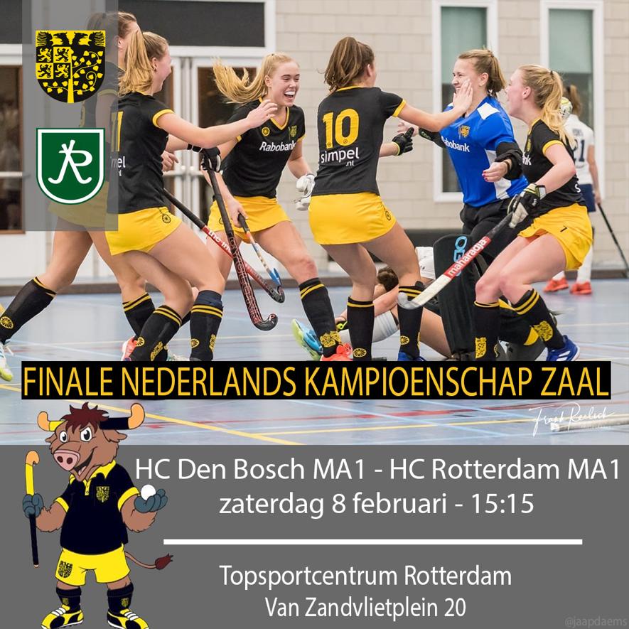 Zien we jullie straks voor de finale wedstrijd  <a href="/Topsportcentrum/">Topsportcentrum</a>  #NK #zaalhockey tegen <a href="/HCRotterdamMA1/">HCRotterdamma1</a> Kom je ons aanmoedigen! 🖤💛🖤💛 <a href="/HCDBMA1/">hc den bosch ma1</a> <a href="/HCHertogenbosch/">HCHertogenbosch</a> <a href="/hockey_nl/">hockey.nl</a>