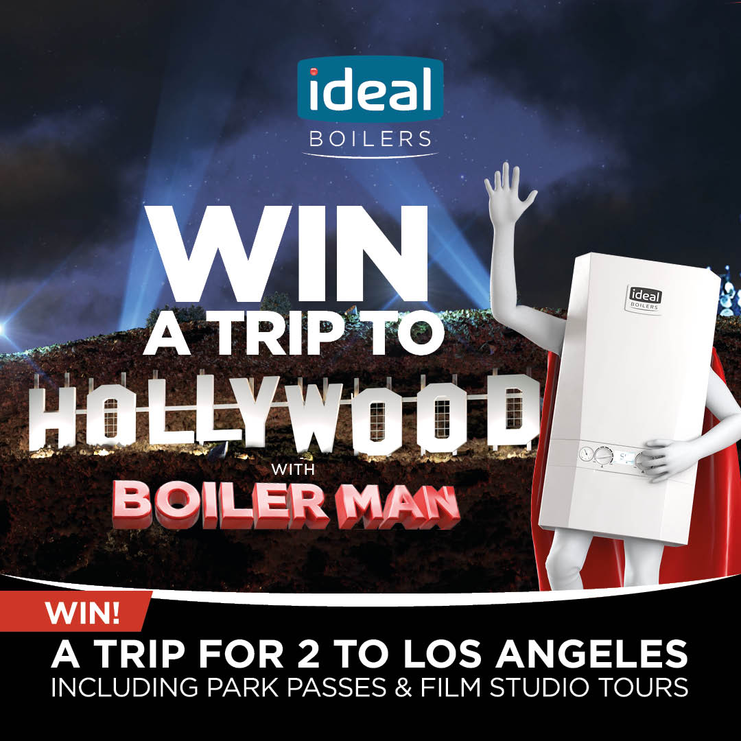 Attention installers 📣 #BoilerMan is flying off to Hollywood and you could be joining him! Take a look at our blog to find out how to enter - idealboilers.com/blog/win-a-tri… #Installers #Loyalty #Competition