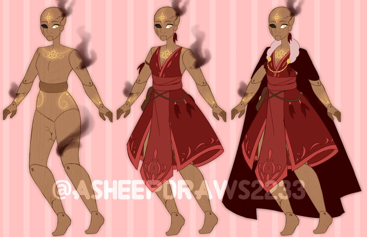 AsheepDraws's tweet image. A #customadoptable for the ever so lovely @may_fey_  of a #warforged💖