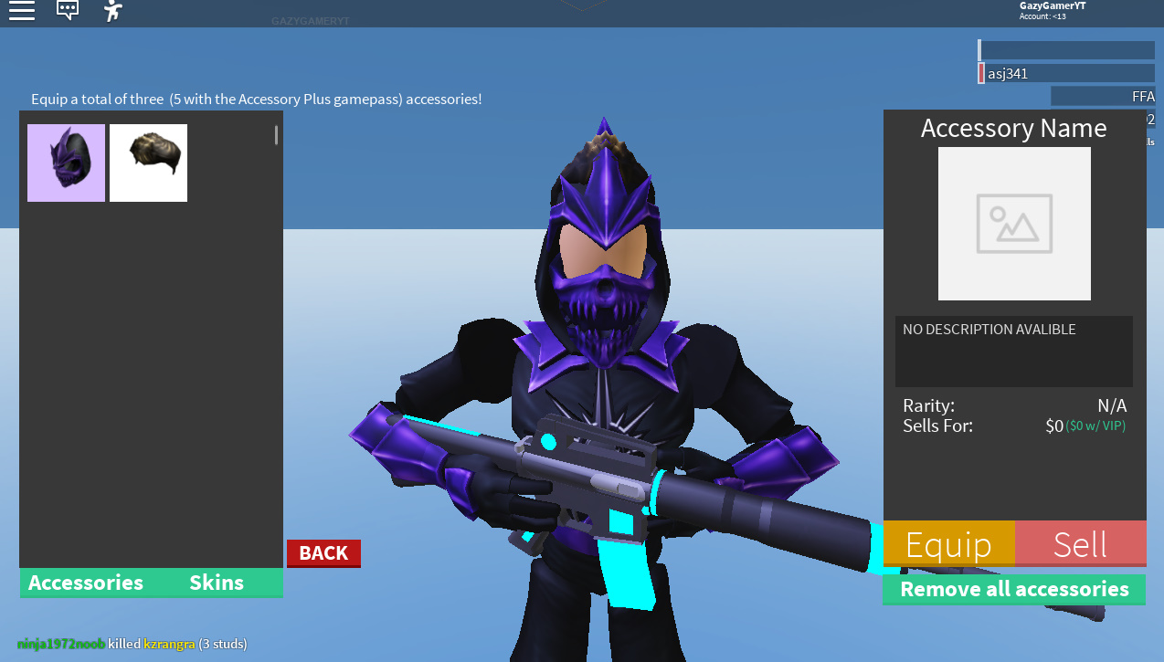 Gazzygameryt On Twitter I Got The Secret Yt Id Skin In Strucid Roblox Game Yass