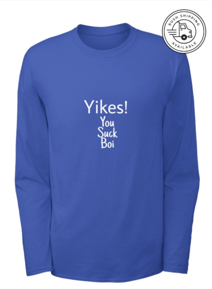 TylerSydSA's tweet photo. Get this #YikesYouSuckBoi clothing now available for sale worldwide and shipping #Yikes #MensConference2020 #trevornoah #btsticket #DJSBU #YIKESOUT
Link below ๐๐ฝ
https://t.co/9Bs9zoEZ89 https://t.co/kAJ4ELCaeM