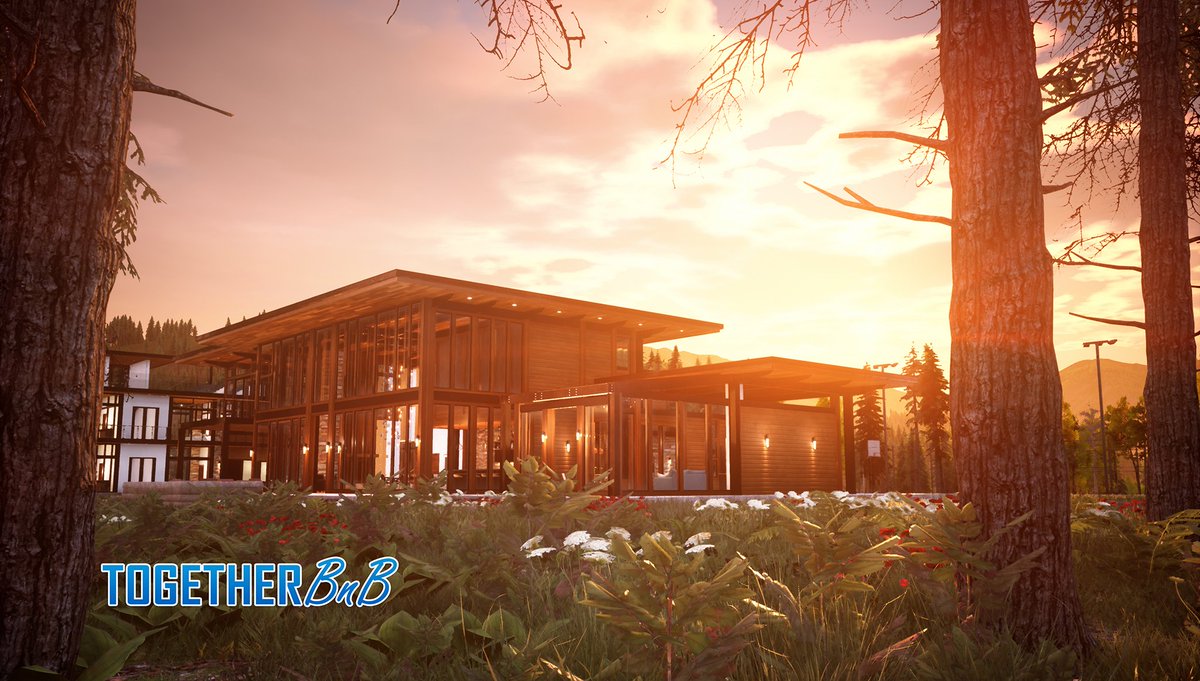 TogetherBnB's tweet photo. Evening Light Shafts Test in game.
#UnrealEngine #indiedev #indiegames #IndieGameDev #togetherbnb #togethervr #IndieGameDev https://t.co/sQqv0QAUGk