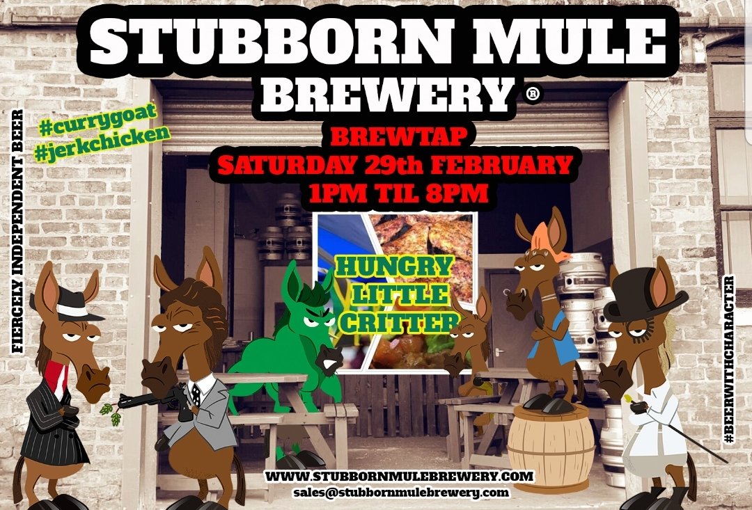 👀 NEXT BREWTAP: Sat 29th Feb 1pm til 8pm. Any excuse usually but this one's special 😜 It's #LeapDay and it only lands on a Sat every 28 years!! 😂 To stick our flag in it we've got <a href="/HungryLittleCr1/">HungryLittle Critter</a> for a #curry n #jerk special. #Craftbeer #Altrincham #Manchester #Cheshire 🍻✌
