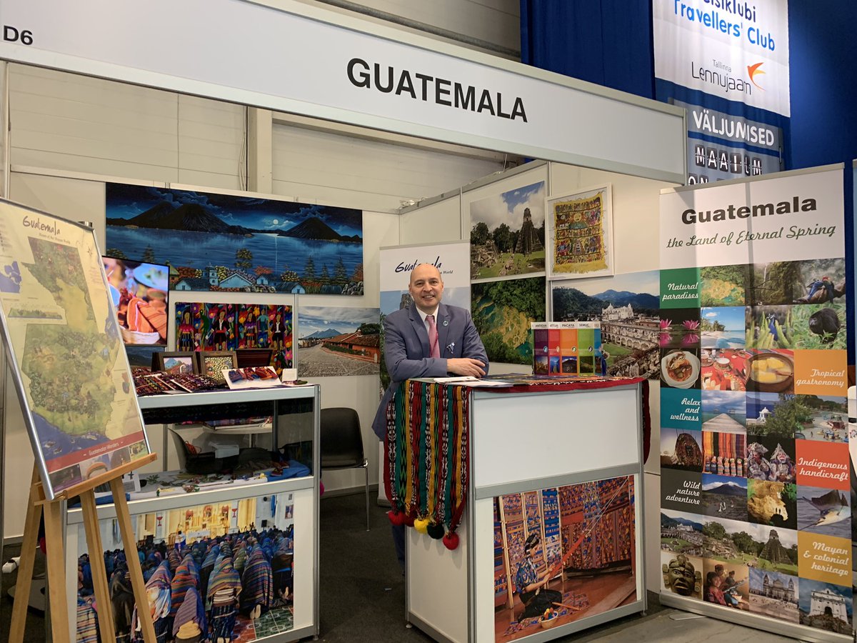 mayantrip's tweet photo. Promoting Guatemala in #Estonia #TourEst2020 #travel #travelfair #Guatemala @InguatPrensa https://t.co/XgMNE4I8Da