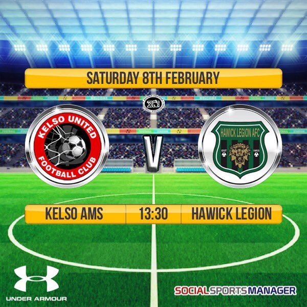 ⚽️ GAMEDAY!! ⚽️

🤝 @hawicklegionNEW 
🏟 Woodside Park
⏰ 1.30pm kick-off
🏆 Sanderson Cup 1st round

<a href="/BorderAm/">BorderAm</a> <a href="/AmmyFitbaNews/">AmmyFitbaNews - 309+ Photos</a> @LIVEFOOTBALLDEV