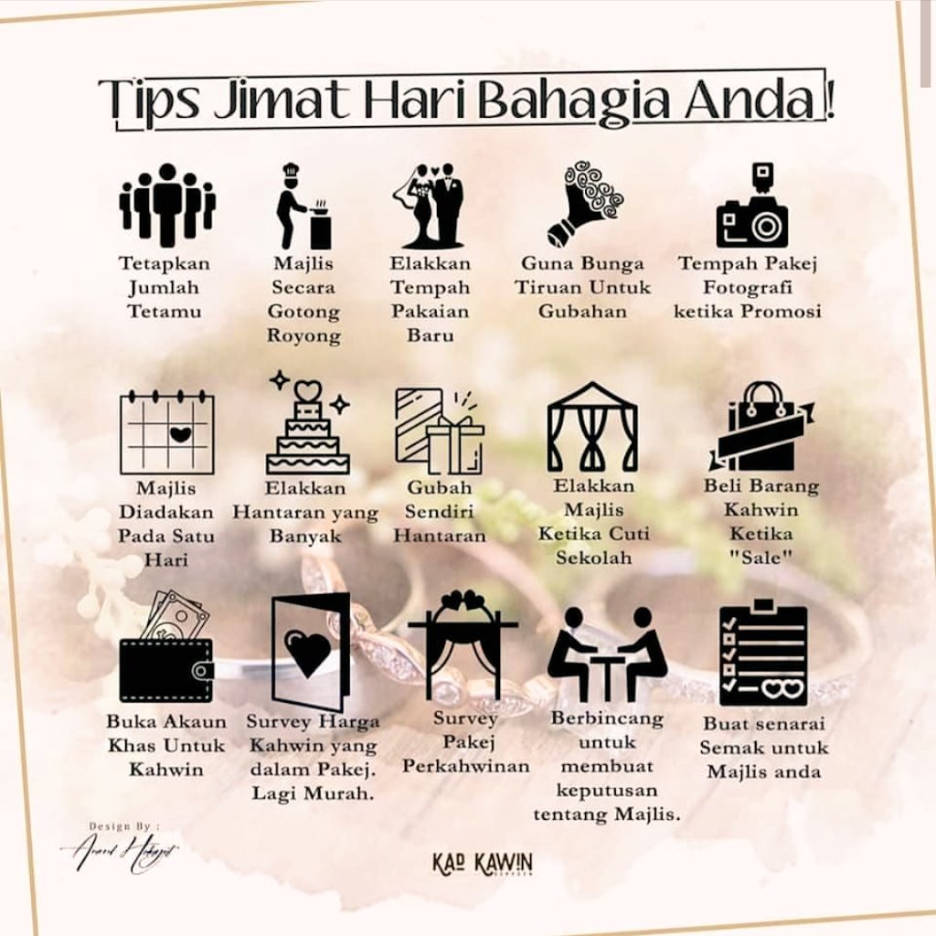 cintacatering_'s tweet photo. Tips jimat hari bahagia korang
#cintacateringevents #tipskahwin https://t.co/AN5GLHg6XO